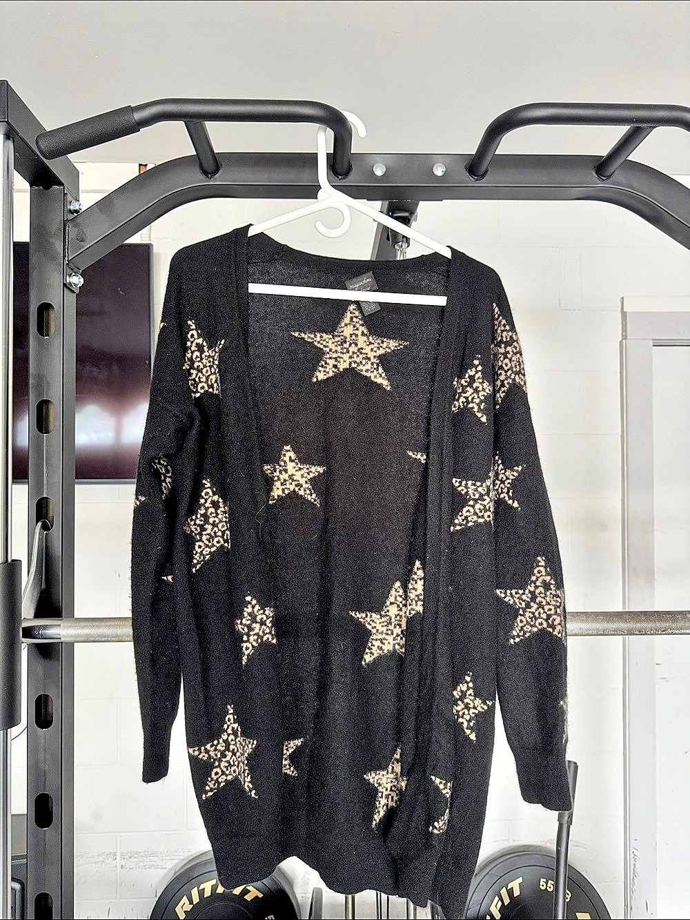 Magaschoni Cashmere Star Cardigan Size Medium Like New
